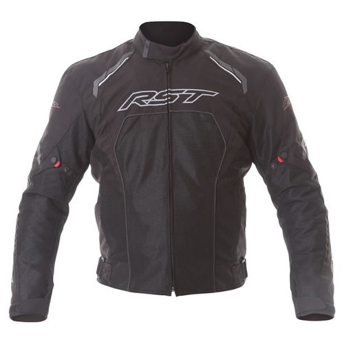 RST 1872 Spectre Mesh Mens Black Textile Motorcycle Jacket Front                                                                                                                                                                                               