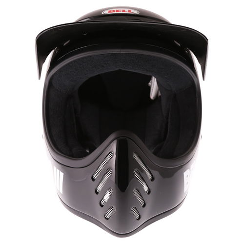 Bell Moto 3 Classic Black Adventure Motorcycle Helmet Front                                                                                                                                                                                                    