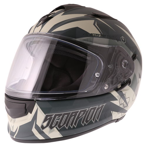 Scorpion Scorpion Exo 510 Cipher Green Full Face Motorcycle Helmet Front Left                                                                                                                                                                                  