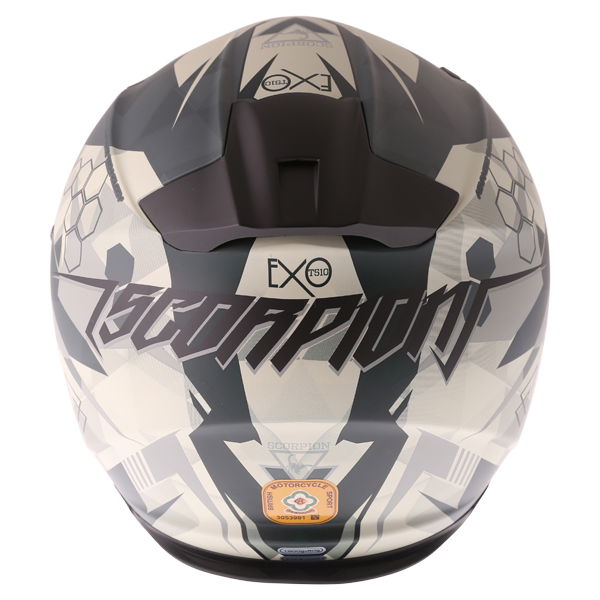 Scorpion Scorpion Exo 510 Cipher Green Full Face Motorcycle Helmet Back                                                                                                                                                                                        