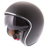Vcan V537 Classic Matt Black Open Face Motorcycle Helmet Open With Sun Visor                                                                                                                                                                                   