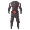 Dainese Assen 1pc Perf Mens Black White Red Leather Motorcycle Suit Back                                                                                                                                                                                       
