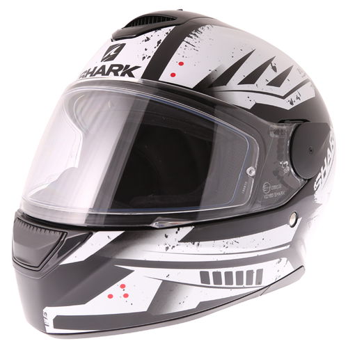 Shark D-Skwal Dharkov KWR Full Face Motorcycle Helmet Front Left                                                                                                                                                                                               