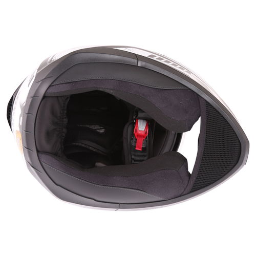 Shark D-Skwal Dharkov KWR Full Face Motorcycle Helmet Inside                                                                                                                                                                                                   