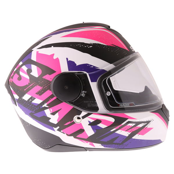 Shark D-Skwal UJACK WVV Ladies Full Face Motorcycle Helmet Right Side                                                                                                                                                                                          