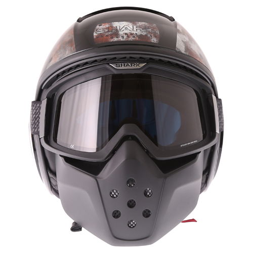 Shark Drak Dogtag KUK Motorcycle Helmet Front                                                                                                                                                                                                                  