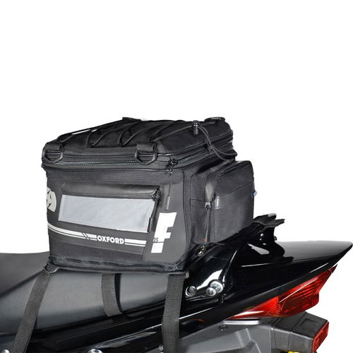 Oxford Products F1 Large 35 Litre Tail Pack In Use                                                                                                                                                                                                             