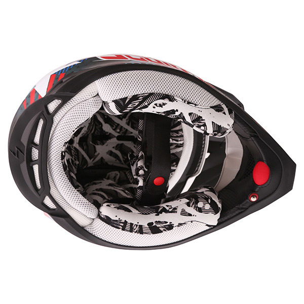 Scorpion Vx 15 Stad Black Blue Helmet Inside                                                                                                                                                                                                                   