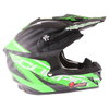 Scorpion Vx 15 Gamma Black Green Helmet Right Side                                                                                                                                                                                                             