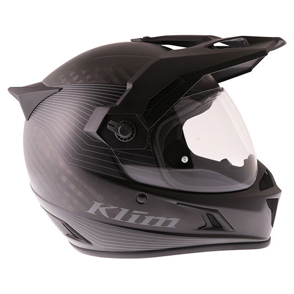 Klim Krios Matt Black Adventure Motorcycle Helmet Right Side                                                                                                                                                                                                   