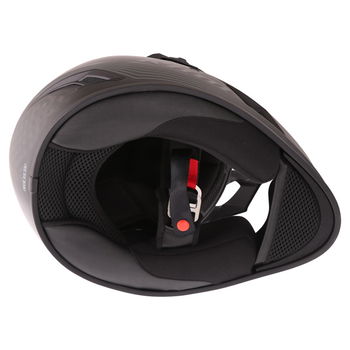 Klim Krios Matt Black Adventure Motorcycle Helmet Inside                                                                                                                                                                                                       