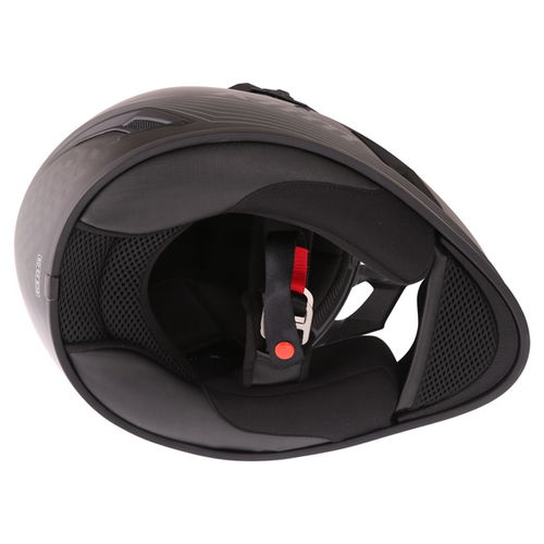 Klim Krios Matt Black Adventure Motorcycle Helmet Inside                                                                                                                                                                                                       