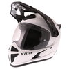Klim Krios White Adventure Motorcycle Helmet Front Left                                                                                                                                                                                                        