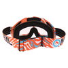 Oneal B-10 Stream Orange Blue Clear Lens MX Goggles Inside                                                                                                                                                                                                     