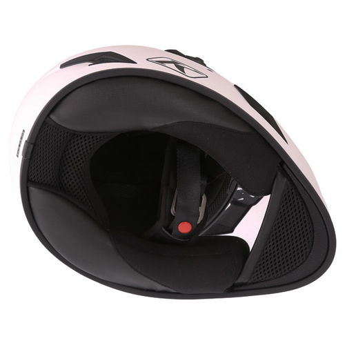 Klim Krios White Adventure Motorcycle Helmet Inside                                                                                                                                                                                                            