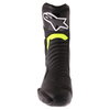 Alpinestars SMX-6 V2 Black Fluo Yellow Motorcycle Boots Front                                                                                                                                                                                                  
