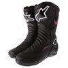 Alpinestars Stella SMX-6 V2 Black Fuchsia White Ladies Motorcycle Boots Pair                                                                                                                                                                                   