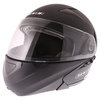 Spada Reveal Matt Black Flip Front Motorcycle Helmet Front Left                                                                                                                                                                                                