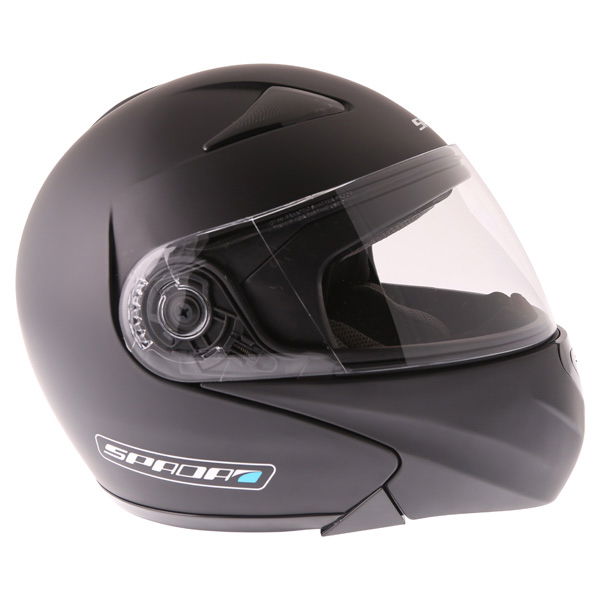 Spada Reveal Matt Black Flip Front Motorcycle Helmet Right Side                                                                                                                                                                                                