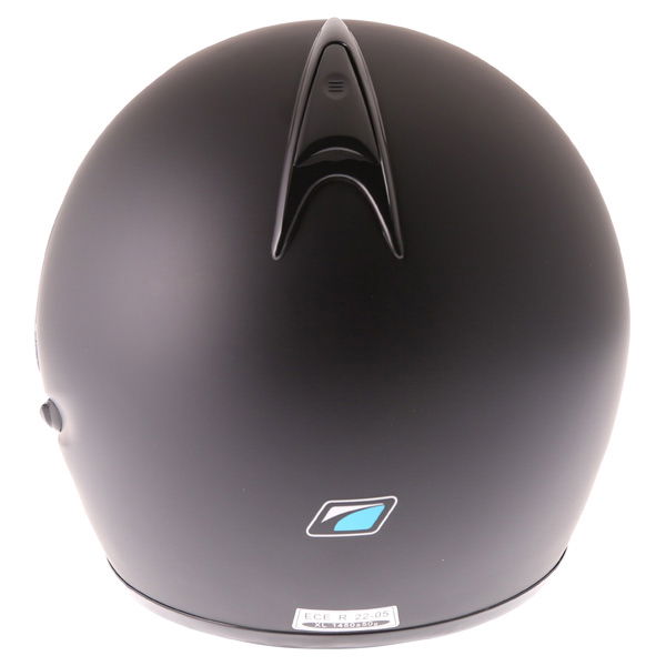 Spada Reveal Matt Black Flip Front Motorcycle Helmet Back                                                                                                                                                                                                      