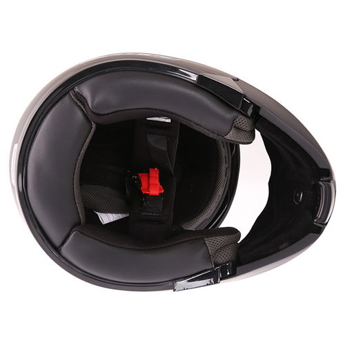 Spada Reveal Matt Black Flip Front Motorcycle Helmet Inside                                                                                                                                                                                                    