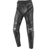 IXS Snipe Black Leather Motorcycle Jeans Front                                                                                                                                                                                                                 