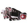 Oneal B-10 Stream White Red Clear Motocross Goggles Front Left                                                                                                                                                                                                 