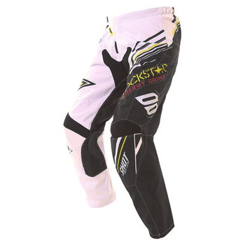 Shot Contact Mens Black Yellow Rockstar Motocross Pants Riding position                                                                                                                                                                                        