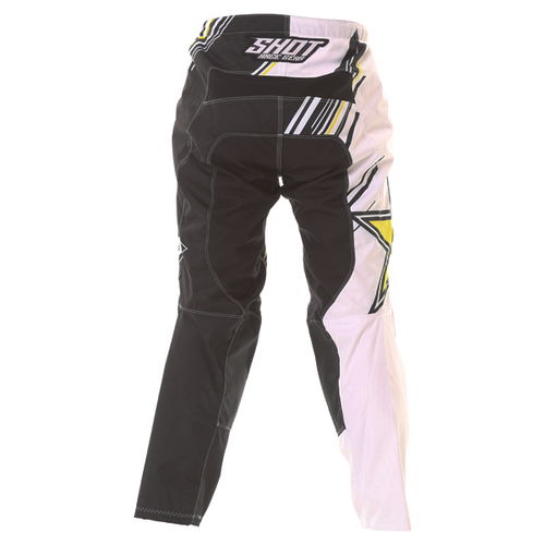 Shot Contact Mens Black Yellow Rockstar Motocross Pants Rear                                                                                                                                                                                                   