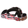 Oneal B-10 Stream White Red Clear Motocross Goggles Back Right                                                                                                                                                                                                 