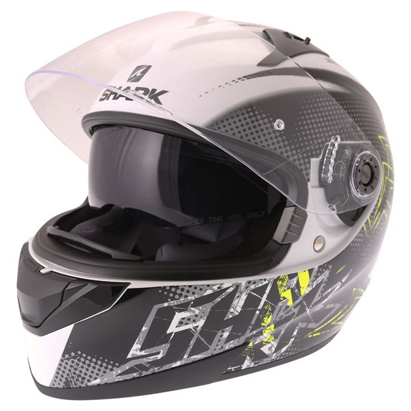 Shark Ridill Finks WKY Full Face Motorcycle Helmet Open With Sun Visor                                                                                                                                                                                         