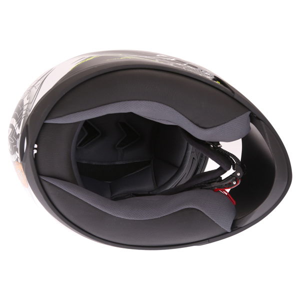 Shark Ridill Finks WKY Full Face Motorcycle Helmet Inside                                                                                                                                                                                                      