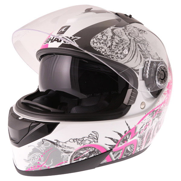 SHARK　シャークRidill Spring　リディル スプリング✦XSサイズ Shark Ridill Helmet - Spring White/Black/Purple - Next Working Day