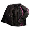Frank Thomas FTL322 Elegance Black Pink Ladies Leather Motorcycle Jacket Inside                                                                                                                                                                                
