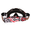 Oneal B-10 Stream White Red Clear Motocross Goggles Back                                                                                                                                                                                                       
