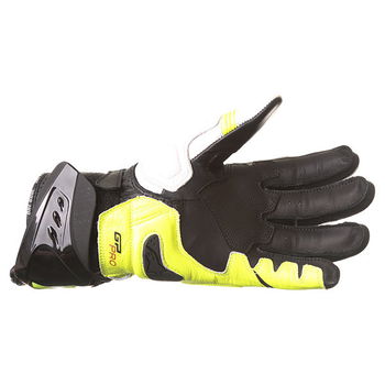 Alpinestars GP Pro R2 White Black Yellow Motorcycle Gloves Palm                                                                                                                                                                                                