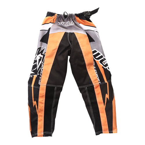 Wulfsport Cub Arena Orange Motocross Pants Rear                                                                                                                                                                                                                