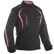 Dakota Ladies Long Jacket Black Pink