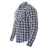 Oxford Products Kickback Checker Blue White Shirt Side                                                                                                                                                                                                         