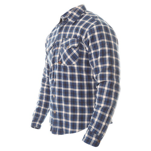 Oxford Products Kickback Checker Blue White Shirt Side                                                                                                                                                                                                         