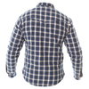 Oxford Products Kickback Checker Blue White Shirt Back                                                                                                                                                                                                         