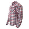 Oxford Products Kickback Checker Red Blue Shirt Side                                                                                                                                                                                                           