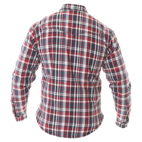Oxford Products Kickback Checker Red Blue Shirt Back                                                                                                                                                                                                           