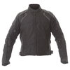 Frank Thomas Stealth Mens Black Textile Motorcycle Jacket Front                                                                                                                                                                                                