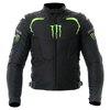 Alpinestars Backfire Mens Black Green Textile Motorcycle Jacket Front                                                                                                                                                                                          