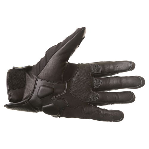 Alpinestars Booster Black White Fluo Yellow Motorcycle Gloves Palm                                                                                                                                                                                             