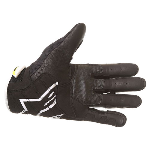 Alpinestars SMX-2 Air Carbon V2 Black White Fluo Yellow Motorcycle Gloves Palm                                                                                                                                                                                 