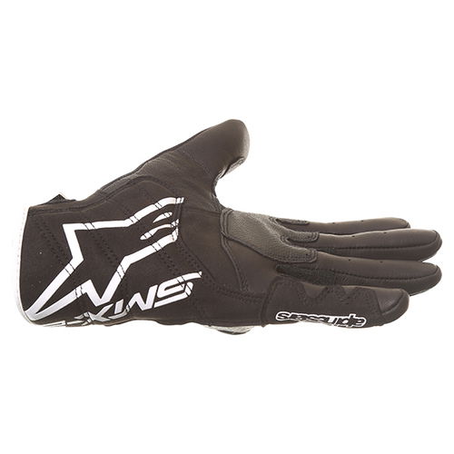 Alpinestars SMX-2 Air Carbon V2 Black White Fluo Yellow Motorcycle Gloves Little finger side                                                                                                                                                                   