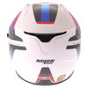 Nolan N87 Arkad N-Com 40 White Blue Full Face Motorcycle Helmet Back                                                                                                                                                                                           