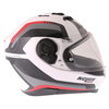 Nolan N87 Arkad N-Com 43 White Red Full Face Motorcycle Helmet Right Side                                                                                                                                                                                      